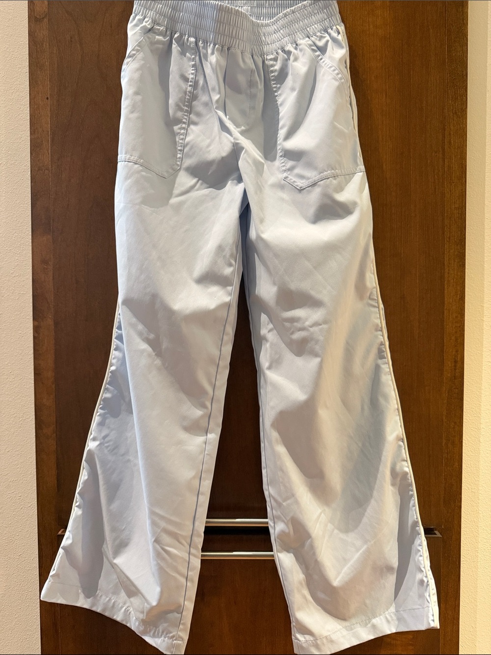 Carter's Pale Blue Elastic-Waist Wide-Leg Pants